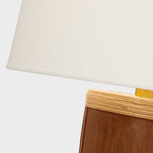 Load image into Gallery viewer, Lignum Table Lamp in Detail.
