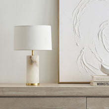 Load image into Gallery viewer, Lineham Table Lamp in living room.
