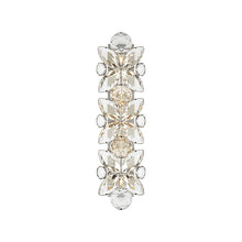 Load image into Gallery viewer, Lloyd Rectangle Wall Light in Polished Nickel/Crystal (Small).
