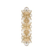 Load image into Gallery viewer, Lloyd Rectangle Wall Light in Soft Brass/Crystal (Small).

