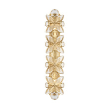 Load image into Gallery viewer, Lloyd Rectangle Wall Light in Soft Brass/Crystal (Large).
