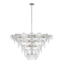 Load image into Gallery viewer, Loire Chandelier in Polished Nickel/Clear(Extra Large).
