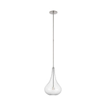 Load image into Gallery viewer, Lomme LED Pendant Light in Polished Nickel.
