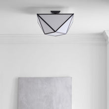 Load image into Gallery viewer, Lorino LED Semi Flush Ceiling Light in Detail.
