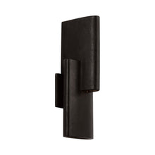 Load image into Gallery viewer, Lotura Intersecting LED Wall Light in Museum Black.

