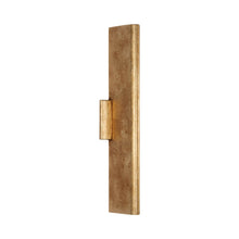 Load image into Gallery viewer, Lotura LED Wall Light in Museum Gild.
