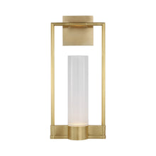 Load image into Gallery viewer, Lucid LED Wall Light in Antique Brass.
