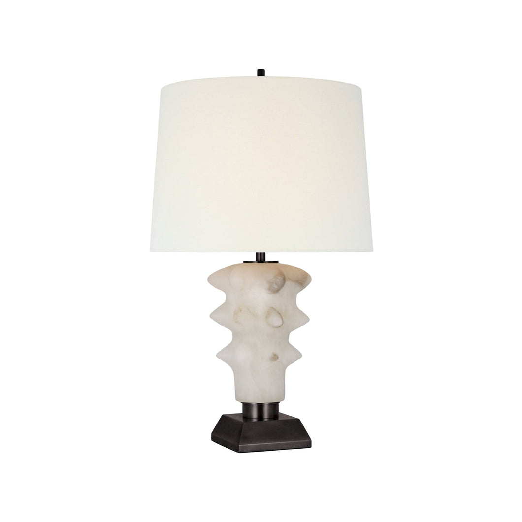 Luxor Table Lamp in Alabaster/Bronze (Medium).