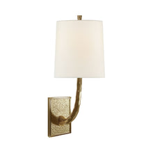Load image into Gallery viewer, Lyric Wall Light in Soft Brass.
