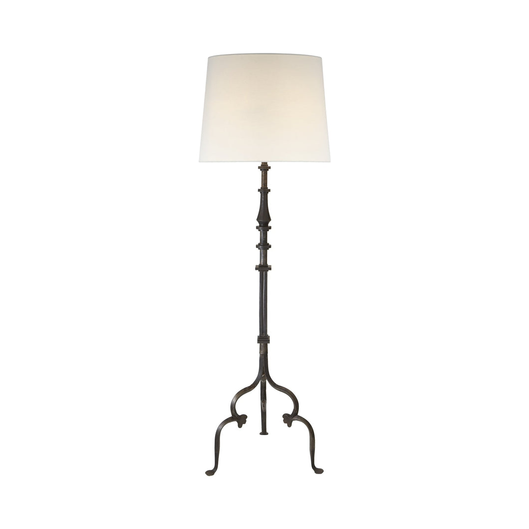 Madeleine Floor Lamp in Aged Iron.