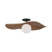 Load image into Gallery viewer, Mahalo LED Semi Flush Mount Ceiling Light in Bronze (Natural Oak).
