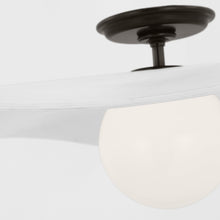 Load image into Gallery viewer, Mahalo LED Semi Flush Mount Ceiling Light in Detail.

