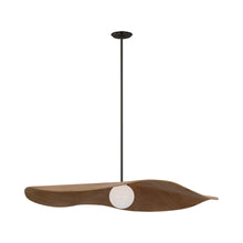 Load image into Gallery viewer, Mahalo LED Single Pendant Light in Bronze (Natural Oak/40-Inch).
