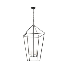 Load image into Gallery viewer, Malloy Pendant Light in Aged Iron (23.75-Inch).
