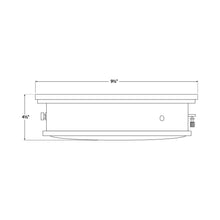 Load image into Gallery viewer, Marine Flush Mount Ceiling Light - line drawing.
