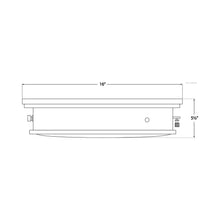 Load image into Gallery viewer, Marine Flush Mount Ceiling Light - line drawing.
