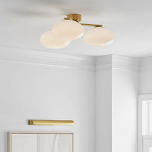 Load image into Gallery viewer, Marisol LED Flush Mount Ceiling Light in living room.
