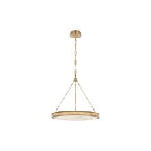 Load image into Gallery viewer, Matthew LED Chandelier in Soft Brass (24-Inch).
