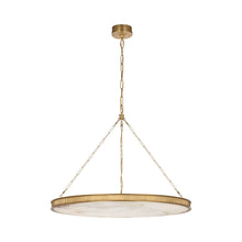 Load image into Gallery viewer, Matthew LED Chandelier in Soft Brass (40-Inch).
