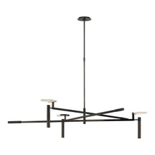 Load image into Gallery viewer, Melange Floating Disc LED Chandelier in Bronze(Grande).
