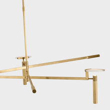 Load image into Gallery viewer, Melange Floating Disc LED Chandelier in Detail.
