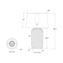Load image into Gallery viewer, Mirelle Table Lamp - line drawing.
