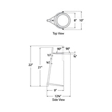Load image into Gallery viewer, Mistral LED Table Lamp - line drawing.

