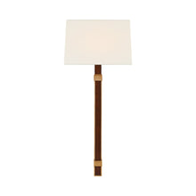 Load image into Gallery viewer, Mitchell Wall Light in Natural Brass/Natural Rift Oak.
