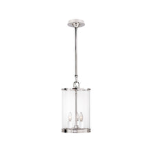 Load image into Gallery viewer, Modern Pendant Light in Polished Nickel (Small).

