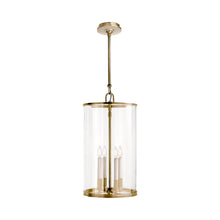 Load image into Gallery viewer, Modern Pendant Light in Natural Brass (Large).
