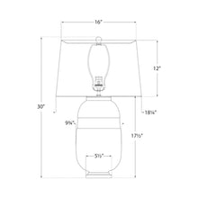 Load image into Gallery viewer, Newcomb Table Lamp - line drawing.
