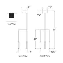 Load image into Gallery viewer, Nimes LED Floor Lamp - line drawing.
