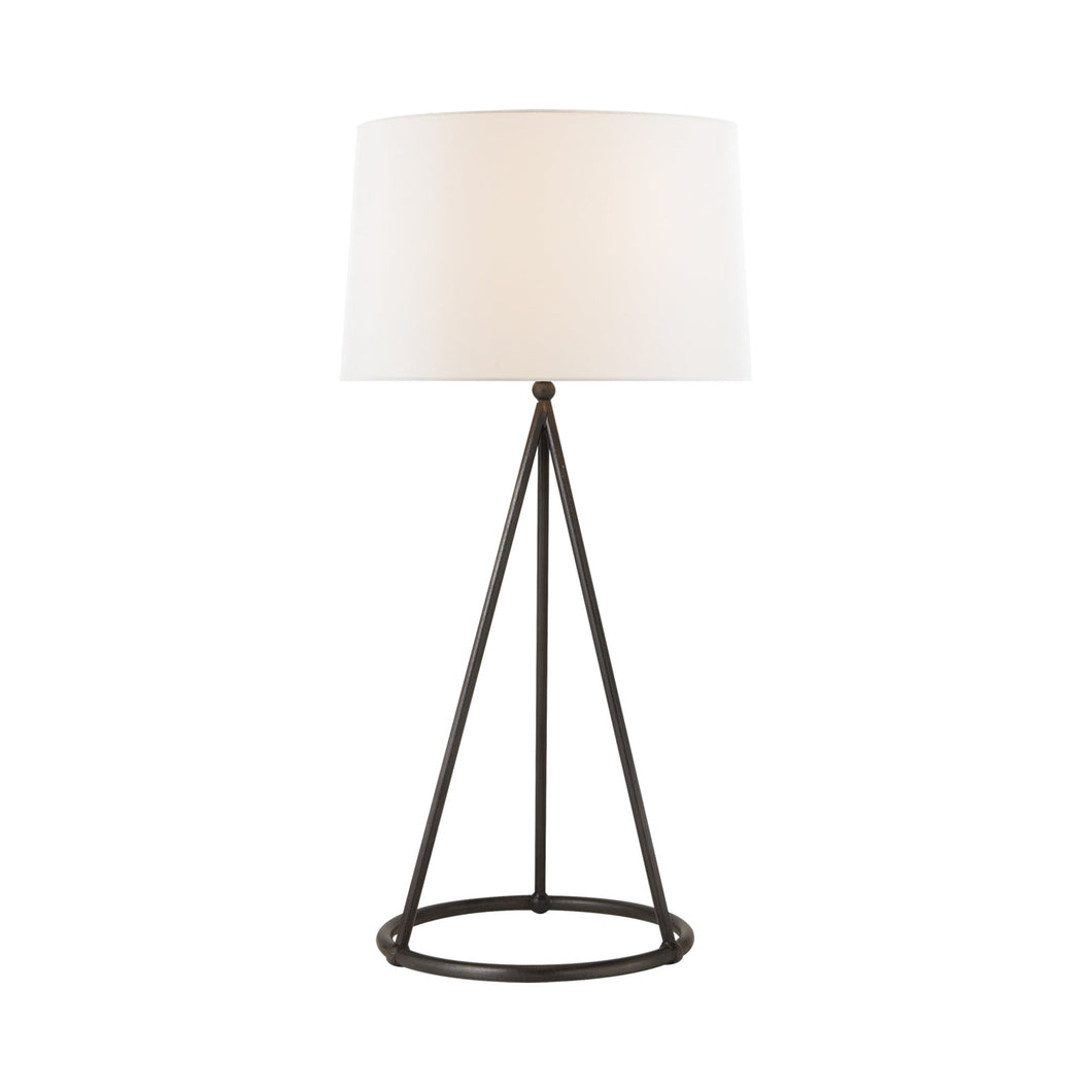 Nina Table Lamp in Aged Iron.