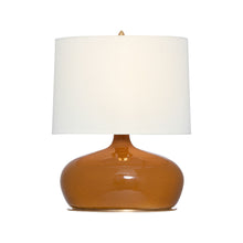 Load image into Gallery viewer, Olinda Table Lamp in Crackled Sienna (Small).
