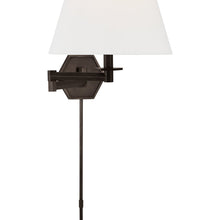 Load image into Gallery viewer, Olivier Swing Arm Wall Light in Detail.
