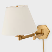 Load image into Gallery viewer, Olivier Swing Arm Wall Light in Detail.
