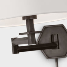 Load image into Gallery viewer, Olivier Swing Arm Wall Light in Detail.
