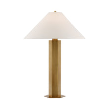 Load image into Gallery viewer, Olivier Table Lamp in Hand-Rubbed Antique Brass.

