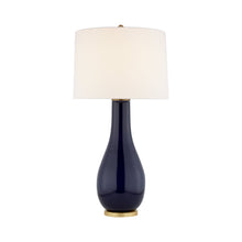 Load image into Gallery viewer, Orson Table Lamp in Denim Porcelain.
