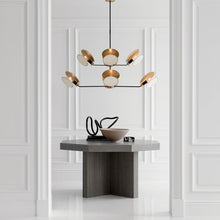 Load image into Gallery viewer, Osiris Chandelier in living room.
