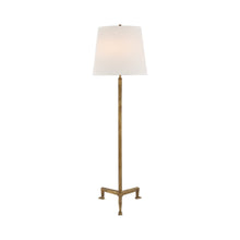 Load image into Gallery viewer, Parish Floor Lamp in Gilded Iron.
