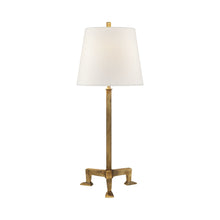 Load image into Gallery viewer, Parish Table Lamp in Gilded Iron.
