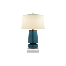 Load image into Gallery viewer, Parisienne Table Lamp in Oslo Blue (Small).
