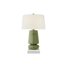 Load image into Gallery viewer, Parisienne Table Lamp in Shellish Kiwi (Small).
