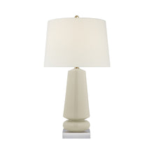 Load image into Gallery viewer, Parisienne Table Lamp in Coconut Porcelain (Medium).
