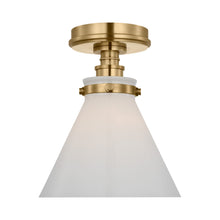 Load image into Gallery viewer, Parkington Conical Flush Mount Ceiling Light in Detail.
