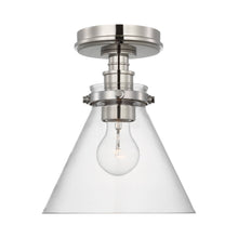 Load image into Gallery viewer, Parkington Conical Flush Mount Ceiling Light in Detail.
