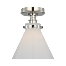 Load image into Gallery viewer, Parkington Conical Flush Mount Ceiling Light in Detail.
