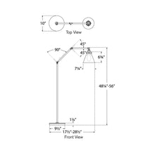 Load image into Gallery viewer, Parkington Floor Lamp - line drawing.
