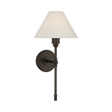 Load image into Gallery viewer, Parkington Tail Wall Light in Bronze (Linen).
